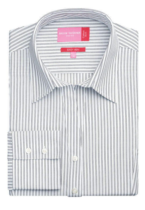 Brook Taverner Perano Ladies' L/S Blouse Blue/White