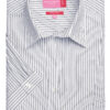 Brook Taverner Pescara Ladies' S/S Blouse Blue/White