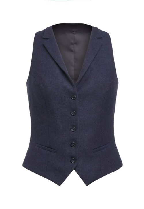 Brook Taverner Greenville Tweed Waistcoat Grey/Brown