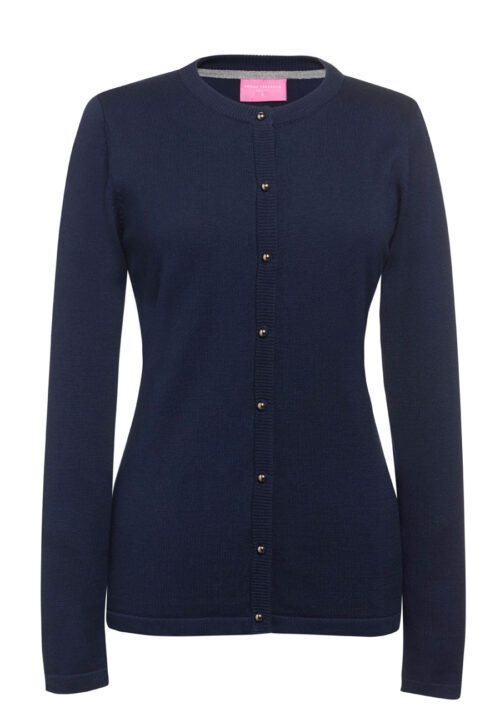 Brook Taverner Seattle Crew Neck Cardigan Black