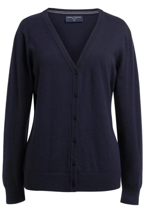 Brook Taverner Sofia V Neck Cardigan Black