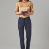 Brook Taverner Stella Straight Leg Trouser Grey Check