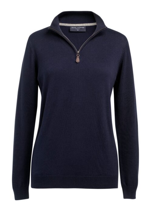 Brook Taverner Taylor 1/4 Zip Jumper Silver