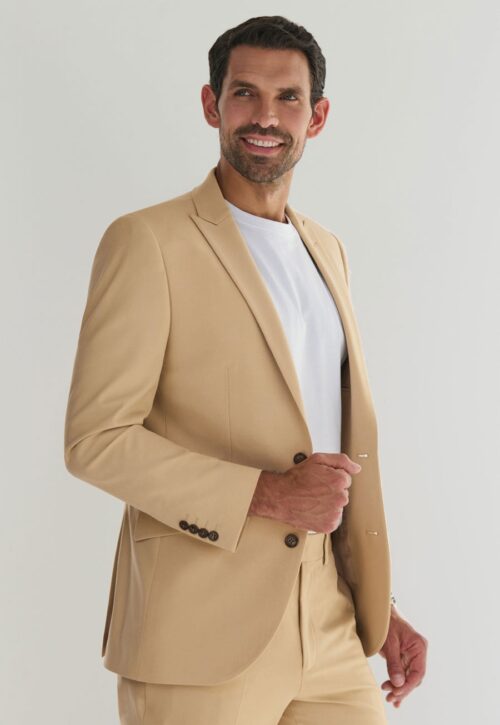 Brook Taverner William Tailored Fit Jacket Sand