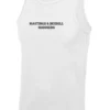 Hastings Bexhill Harriers Men's White Vest Front Text