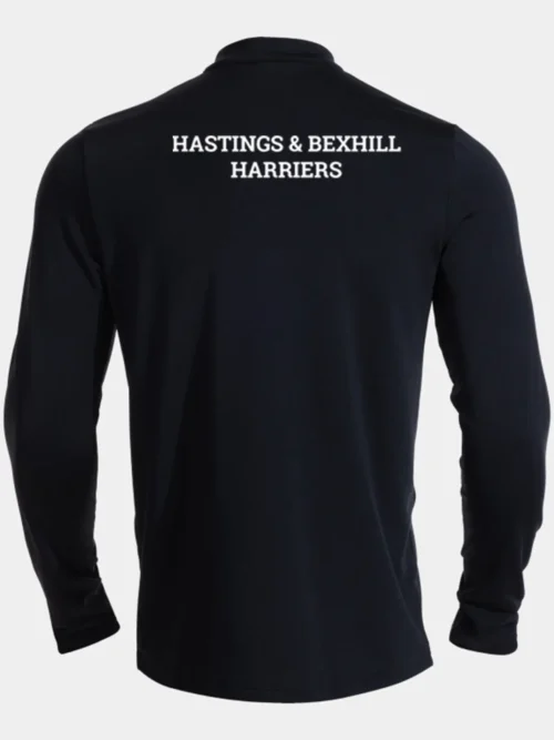 Hastings Bexhill Harriers Men's Black Record Pro Midlayer Rear