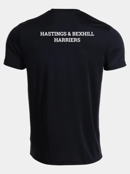 Hastings Bexhill Harriers Men's Black Record Pro T-Shirt Rear
