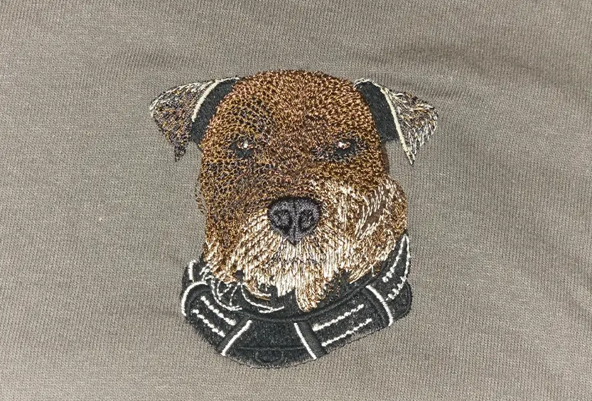 Pet Embroidered Photo After